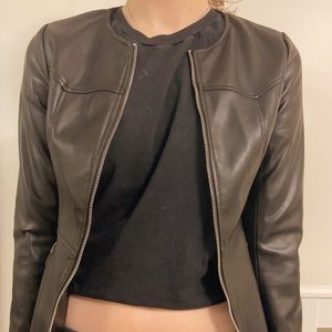 BLACK LEATHER JACKET 🖤